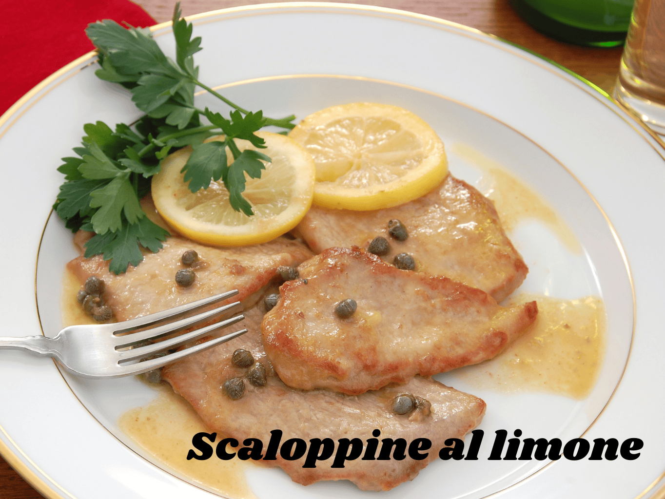 Telecí plátky s citronem (Scaloppine al limone)